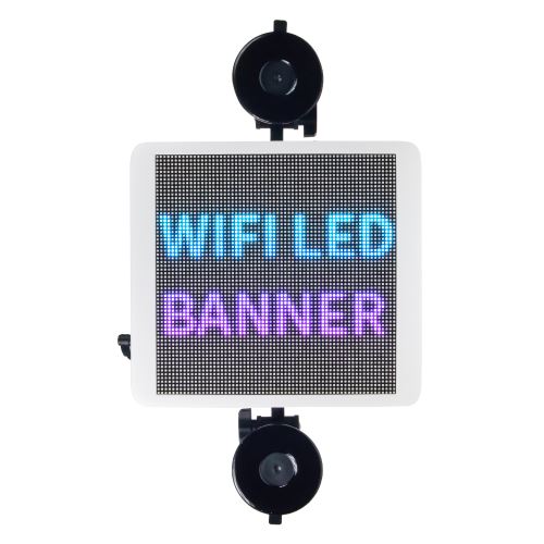 Wifi LED banner – plnofarebný displej s vysokým jasom 21,5 cm x 19,5 cm