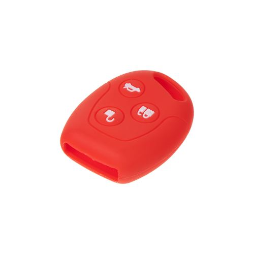 Silikónový obal pre kľúč Ford 3-tlačítkový, červený