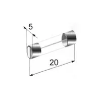 Poistka sklenená 5x20 3A, 10 ks (1)