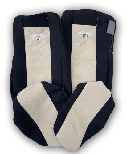 Poťahy sedadiel DAF XF, XG (1 pás) č.156 – menčester - modro/čierne