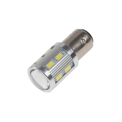 LED BAZ15D biela, 12SMD + 3W LED 10-30V
