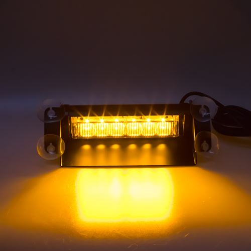 PREDATOR LED vnútorné, 6x3W, 12-24V, oranžový, 210mm, ECE R10