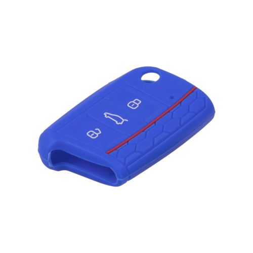 Silikónový obal pre kľúč VW 3-tlačítkový, modrý