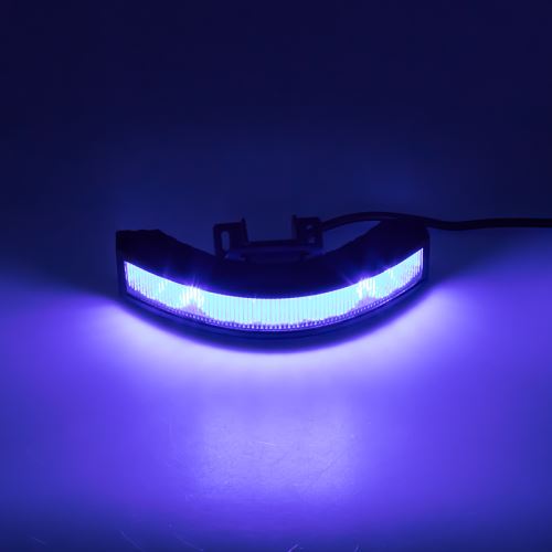 Výstražné LED svetlo vonkajšie, 12-24V, 12x3W, modré, ECE R65