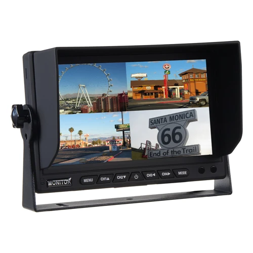 AHD monitor 7" s kvadrátorom as 4x4PIN vstupmi