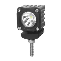 LED svetlo mini štvorcové, 1x10W, 36x36mm, bodový lúč, ECE R10