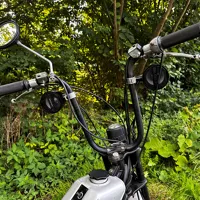 Zvukový systém na motocykel, skúter, ATV s FM, USB, BT, farba čierna (2)