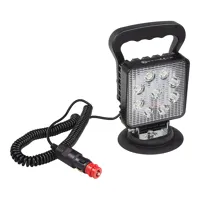 LED svetlo hranaté, 9x3W, 110x110x35mm, magnet, ECE R10