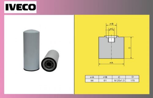 filter naftový IVECO ECARGO-TECTOR-orig.