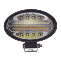 LED svetlo oválne biele/oranžové, 144W, ECE R10