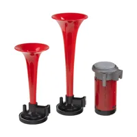 2-tónová fanfára 220mm, 12V s kompresorom červená ECE R28 2-tónová fanfára 220mm, 12V s kompresorom červená ECE R28