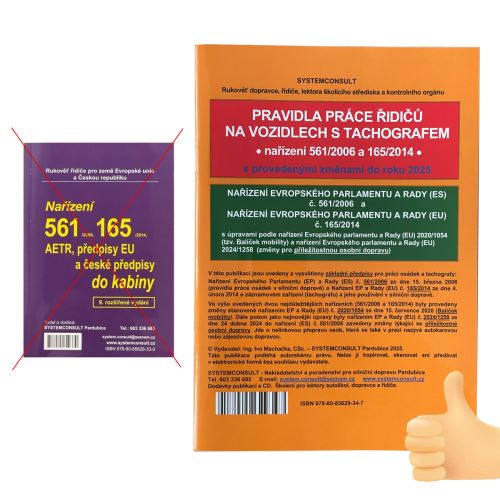 Nariadenia 561/2006 a 165/2014 AETR a slovenské predpisy do kabíny 2021 (9. vydanie)