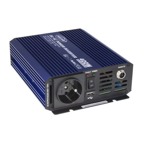 Sínusový menič napätia z 12/230V + USB, 400W
