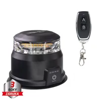 AKU LED maják, oranžový, diaľkové ovládanie, magnet, ECE