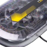 Mini LED rampa, modro-červená, 48xLED, 12-24V, ECE R65, magnet (4)