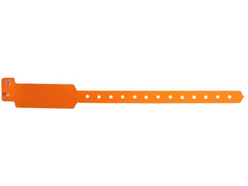 ID náramok PLAST - neon orange BVW 012 - neon oranžová