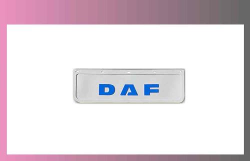zástera kolesa DAF 600x180-pár-predná-biela-modré písmo
