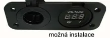 Digitálny voltmeter 5-48V červený (1)