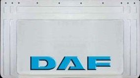 zástera kolesa DAF 640x360-pár - biela - modré písmo
