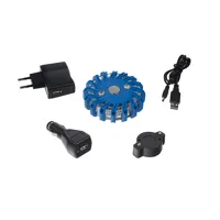 LED výstražné svetlo 16LED, modré (1)