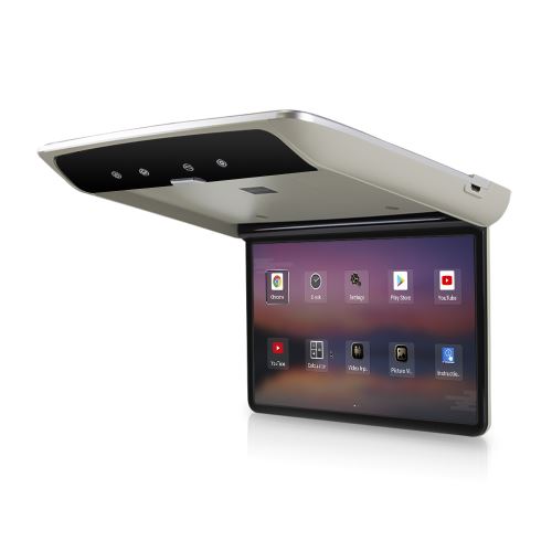 Stropný LCD monitor 15,6" s OS. Android USB/SD/HDMI/FM, diaľkové ovládanie so snímačom pohybu, sivý