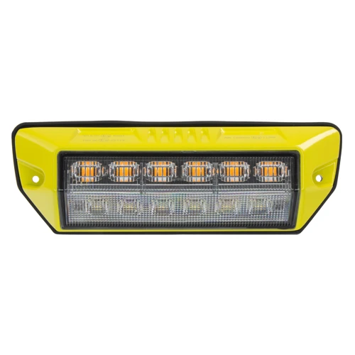 PREDATOR oranžový 6x2W + pracovné svetlo, 12-24V, žltý, ECE R65