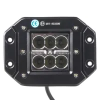 LED svetlo hranaté, 6x3W, 122x91x68mm, ECE R10