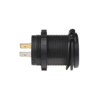 2x USB nabíjačka vodeodolná do panelu, QC3.0, modrá (3)