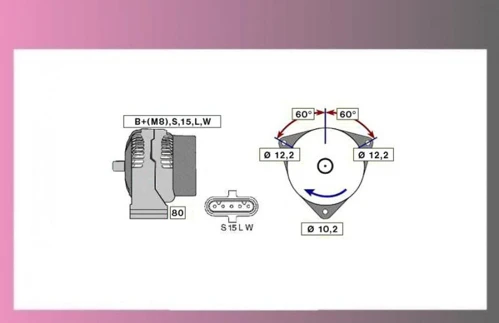 alternátor MAN F2000, TGA-24V/90A-