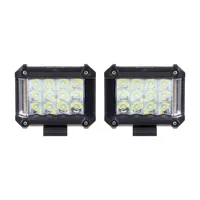 LED svetlá obdĺžnikové biele/oranžové, 19W, 19xLED, ECE R10, 2ks LED svetlá obdĺžnikové biele/oranžové, 19W, 19xLED, ECE R10, 2ks