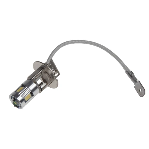 LED H3 biela, 12V, 4SMD Samsung + 3W Cree