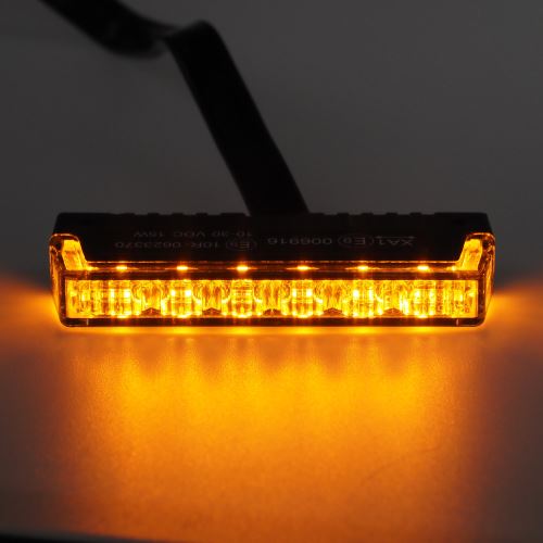 PROFI SLIM výstražné LED svetlo vonkajšie, do mriežky, oranžové, 12-24V, ECE R65