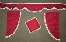 Záclonky UNI brmbolce- sada malá