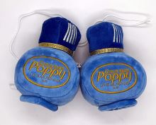 Plyšové POPPY fľaštičky - modré