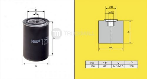 filter naftový DAF 95XF EURO-HENGST-