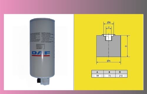 filter naftový DAF 45 LF, AD100-EURO 5