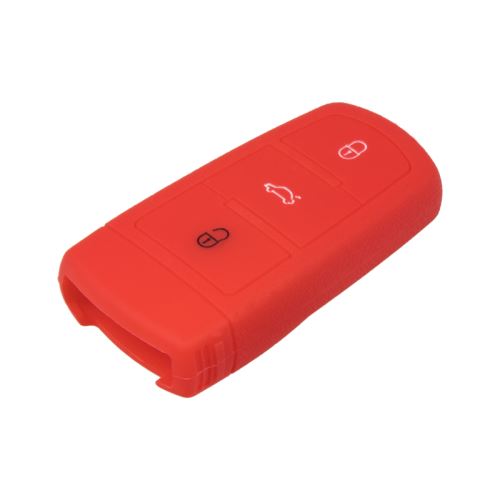 Silikónový obal pre kľúč VW 3-tlačítkový, červený