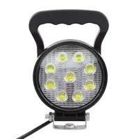 LED svetlo okrúhle, 9x3W, vypínač, ECE R10