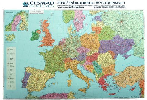 Nástenná mapa - Európa