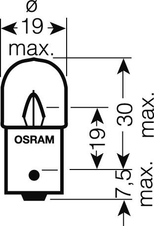 OSRAM 24V R10W (BA15s) 10W štandard (10ks)