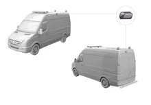 LED svetlo nástenné, čierne, 48W, ECE R10, R23 (4)