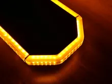 LED rampa 440mm, oranžovo biela, magnet 10-30V, ECE R65 (9)