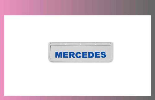 zástera kolesa MERCEDES 600x180-pár-predná-biela-modré písmo