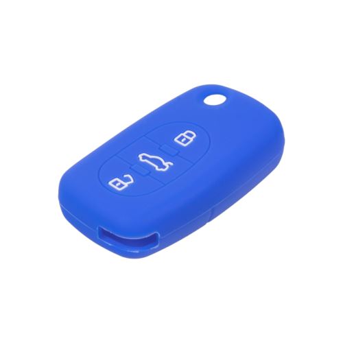 Silikónový obal pre kľúč Audi 3-tlačítkový, modrý