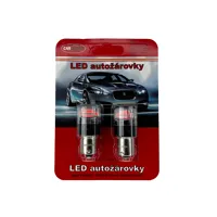 LED BA15S červená, 12V, 16LED 2835SMD (7)