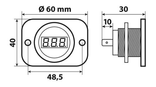 Digitálny voltmeter 6-30V