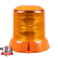 Robustný oranžový LED maják, oranž.hliník, 96W, ECE R65