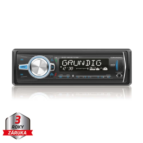 GRUNDIG autorádio bez mechaniky / Bluetooth / USB / SD / AUX / odním. panel