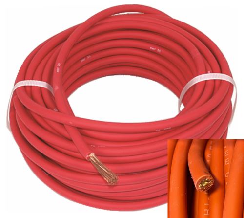 Akumulátorový kábel - červený 1m