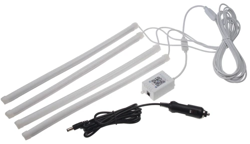 LED podsvetlenie vnútorné RGB 12V, bluetooth, 4 pásky